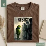 Resist Portland Frog Protest Comfort Colors® Shirt, I Stand With Frog Anti Establishment Tee Anti ICE Shirt Anti Trump Activist Resistance - Image 4