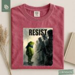 Resist Portland Frog Protest Comfort Colors® Shirt, I Stand With Frog Anti Establishment Tee Anti ICE Shirt Anti Trump Activist Resistance - Image 10