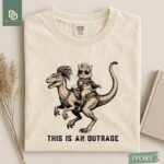 Comfort Colors® Princess Donut and Mongo Shirt, Dungeon Crawler Carl Tee Fantasy Book Reader Geeky Cat Lover Tshirt Donu Mongo Bookish Merch - Image 4