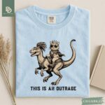 Comfort Colors® Princess Donut and Mongo Shirt, Dungeon Crawler Carl Tee Fantasy Book Reader Geeky Cat Lover Tshirt Donu Mongo Bookish Merch - Image 9