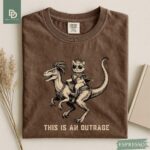 Comfort Colors® Princess Donut and Mongo Shirt, Dungeon Crawler Carl Tee Fantasy Book Reader Geeky Cat Lover Tshirt Donu Mongo Bookish Merch - Image 5