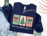 Coquette Merry Christmas Sweatshirt, Merry Christmas Family Shirt Winter Holiday Shirt Coquette Bow Xmas Tee Womens Xmas Gift Family Festive - Image 3