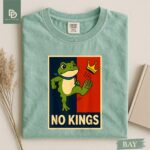 No Kings Shirt Men Women Portland Frog Protest Comfort Colors Shirt, Portland Frog Activist Shirt, No Kings Day Liberal Peaceful Protest Tee - Image 8