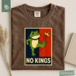No Kings Shirt Men Women Portland Frog Protest Comfort Colors Shirt, Portland Frog Activist Shirt, No Kings Day Liberal Peaceful Protest Tee - Image 3