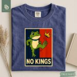 No Kings Shirt Men Women Portland Frog Protest Comfort Colors Shirt, Portland Frog Activist Shirt, No Kings Day Liberal Peaceful Protest Tee - Image 10