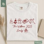 Comfort Colors® Family Christmas Shirt, Custom Christmas Family Name 2025 Shirt, Personalized Holiday Shirt Xmas Gift, Xmas Family Pajamas - Image 4