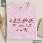 Comfort Colors® Family Christmas Shirt, Custom Christmas Family Name 2025 Shirt, Personalized Holiday Shirt Xmas Gift, Xmas Family Pajamas - Image 5