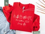 Family Christmas Sweatshirt, Custom Christmas Family Name 2025 Tee, Personalized Holiday Shirt Xmas Gift, Funny Family Xmas Pjs, Custom Gift - Image 6