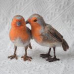 Robin Needle Felting Kit: DIY Bird Craft, Beginner Friendly