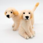 2 Labradors Needle Felting Kit for Beginners DIY Craft Kit Include Everything to Make 4x4x2inch