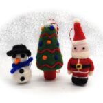 Christmas Needle Felting Kit for Beginners: DIY Craft, 3 Pack - Image 3