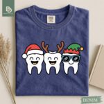 Comfort Colors® Christmas Dentist Shirt, Orthodontist Christmas Tee, Dental Assistant Xmas Gift Holiday Funny Xmas Dentist Dental Hygienist - Image 5
