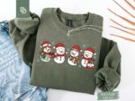 Christmas Nurse Shirt Sweatshirt, Cute Holiday Nurse Tee, ICU RN Gift for Nurse, Snowman Nurse Shirt, Winter Medical Crew Hospital Party Tee - Image 3