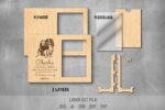 Dog Photo Frame SVG Bundle. Laser cut file for Glowforge. Dog memorial, pet frame, dog quote - Image 2