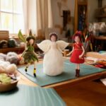 Fairy Needle Felting Kit, 6 inch Mobile Decor, DIY Craft