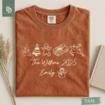 Comfort Colors® Family Christmas Shirt, Custom Christmas Family Name 2025 Shirt, Personalized Holiday Shirt Xmas Gift, Xmas Family Pajamas - Image 10