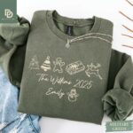 Family Christmas Sweatshirt, Custom Christmas Family Name 2025 Tee, Personalized Holiday Shirt Xmas Gift, Funny Family Xmas Pjs, Custom Gift