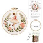 Elf Embroidery Kit Craft with Hoop, Color Threads and Needles, English Manual for Starters - Image 6