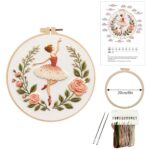 DIY Fairy Embroidery Kit with Hoop, Color Threads, Needles, English Manual Easy for Beginners - Image 2