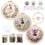 Fairy Embroidery Kit with Hoop, Color Threads and Needles, English Manual for Beginners - Image 8
