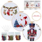Santa Claus Embroidery Starter Kit, 8-inch Hoop, English Manual - Image 8