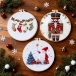 Santa Claus Embroidery Starter Kit, 8-inch Hoop, English Manual - Image 7