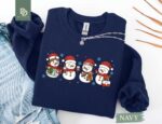 Christmas Nurse Shirt Sweatshirt, Cute Holiday Nurse Tee, ICU RN Gift for Nurse, Snowman Nurse Shirt, Winter Medical Crew Hospital Party Tee