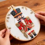 Christmas Stockings Embroidery Starter Kit with Hoop, English Manual - Image 6