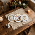 Christmas Embroidery Kits Nativity Designs For Beginners Adults 6inch DIY Craft Kits Hanging Decorations - Image 8