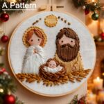 Christmas Embroidery Kits Nativity Designs For Beginners Adults 6inch DIY Craft Kits Hanging Decorations - Image 10