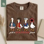 Comfort Colors Just A Stranger Goose T-Shirt,F unny Goose Parody Shirt, Graphic Tee, Sci-Fi Fan Tee, Trendy TV Series Tee, Gift For Friends - Image 7