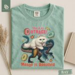 Comfort Colors® Dungeon Crawler T-Shirt, Carl Book Characters Graphic Tee, Princess Donut Shirt, Mongo is Appalled, This is an Outrageous - Image 7