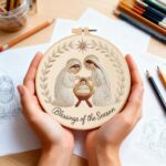 Christmas Embroidery Kits Nativity Designs For Beginners Adults 6inch DIY Craft Kits Hanging Decorations