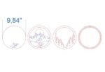 Nature SVG Bundle. Laser cut file for Glowforge. Camping, forest, mountains, sun, layered frame, round sign - Image 9
