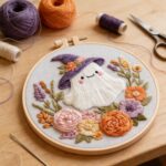 Ghost Embroidery Kit - 2026 Forest Series For Beginners 6inch DIY Craft Kits Hanging Decorations - Image 2