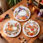 Ghost Embroidery Kit - 2026 Forest Series For Beginners 6inch DIY Craft Kits Hanging Decorations - Image 5