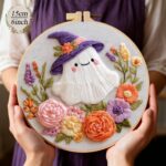 Pumpkins Embroidery Kit - 2026 Forest Series For Beginners 6inch DIY Craft Kits Hanging Decorations - Image 3