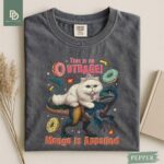 Comfort Colors® Dungeon Crawler T-Shirt, Carl Book Characters Graphic Tee, Princess Donut Shirt, Mongo is Appalled, This is an Outrageous - Image 2