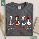 Comfort Colors Just A Stranger Goose T-Shirt,F unny Goose Parody Shirt, Graphic Tee, Sci-Fi Fan Tee, Trendy TV Series Tee, Gift For Friends - Image 3