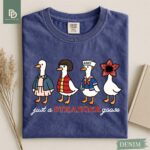 Comfort Colors Just A Stranger Goose T-Shirt,F unny Goose Parody Shirt, Graphic Tee, Sci-Fi Fan Tee, Trendy TV Series Tee, Gift For Friends - Image 4