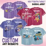 Custom Name Custom Mickey And Friends 5K 10K Baseball Jersey, runDisney Marathon 2026 Jersey, Dopey 486 Miles Running Jersey, DN W JRQNT2