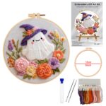 Ghost Embroidery Kit - 2026 Forest Series For Beginners 6inch DIY Craft Kits Hanging Decorations - Image 6