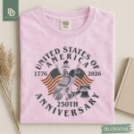 USA 250th Anniversary Comfort Colors Shirt, USA Flag Vintage T-Shirt, Usa 250th anniversary Independence Day Tee, 4th of July Patriotic Gift - Image 7