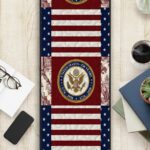 United States 250 Years Quilted Table Runner, 1776-2026 Patriotic Table Decor, Americana Independence Day Centerpiece, USA Flag Home Decor - LC043 - Image 2