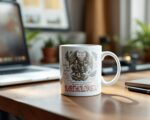 Bartholomew Mug– Knight and the Moth Dark Fantasy Romance Reader Mug - Image 4