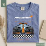McLaren F1 Car Comfort Colors Shirt, Formula Racing Inspired Tee, McLaren Fans Shirt, Formula One Fan Gift, Motorsport Aesthetic T-Shirt - Image 7