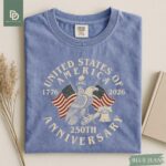 USA 250th Anniversary Comfort Colors Shirt, USA Flag Vintage T-Shirt, Usa 250th anniversary Independence Day Tee, 4th of July Patriotic Gift - Image 6
