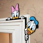 Personalized Style DN Characters Peekaboo Peeking Peeker Door Corner Sign, DN Corner Sign, DN Home Decor, Kid Room Decor Style #16 WN6TWV - Image 2