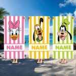 Custom Design Custom Mickey And Friends Beach Towel, Custom Summer Beach Towel, Custom DN, Kids towel, Summer Gift, Beach Trip Ed GJ4AEL - Image 2