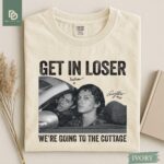Retro Get In Loser We're Going To The Cottage Comfort Colors® T-Shirt, Heated Rivalry, Heated Rivalry Booktok Shirt Im Coming To The Cottage - Image 3